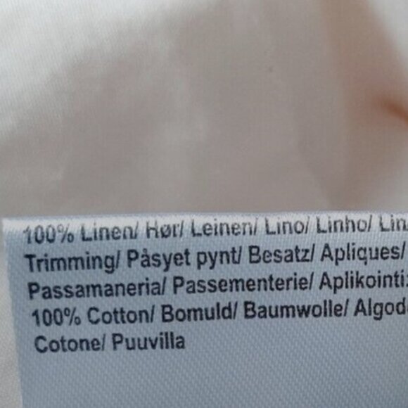 NOA NOA / Janet 100% Linen Straight Leg Regular Fit Dress Pants White Sz 6 - Picture 15 of 15